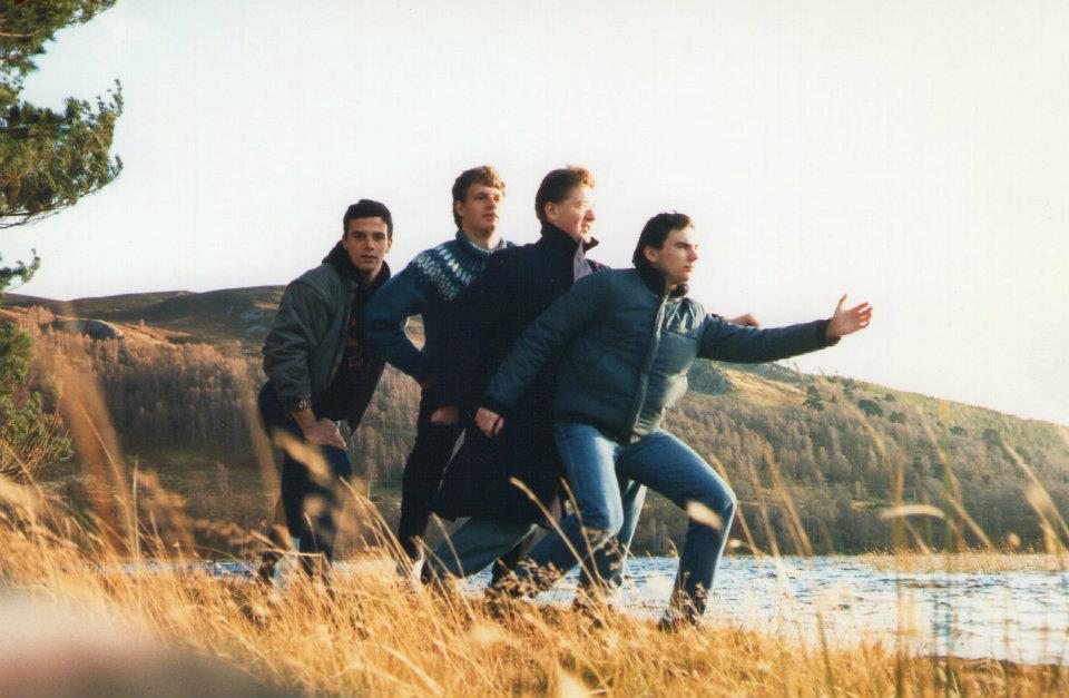 November 1986 - with Allan Michie, Craig Macbeth and Andy Ablett at Nethybridge.